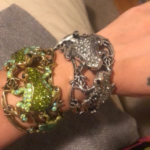 Diamond Studded Frog Bracelets